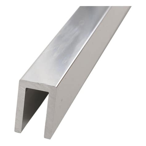 Profil aluminiowy do montażu szkła 6mm L 2 2m aluminium polerowane