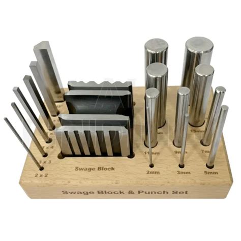 Swage Block Punch Set Pcs Steel Dapping Shaping Forming Craft