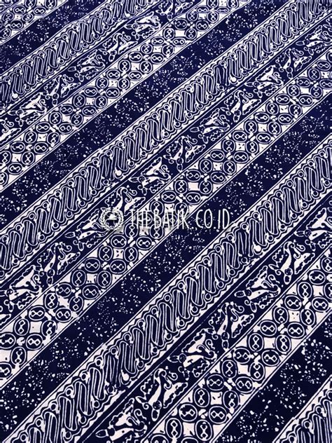 Jual Kain Batik Seragam Motif Parang Seling Biru Dongker untuk Seragam Kantor / Guru ...