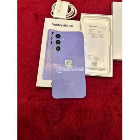 Hp Samsung A54 Bekas 5g Warna Purple Ram 8 256gb Sein Mulus Lengkap Di