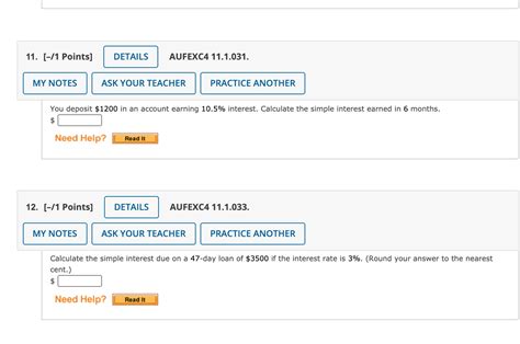 Solved Points Details Aufexc My Notes Chegg