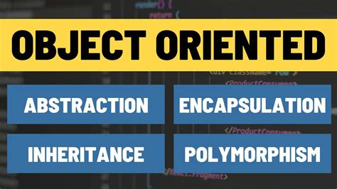 Object Oriented Concepts Abstraction Encapsulation Inheritance And