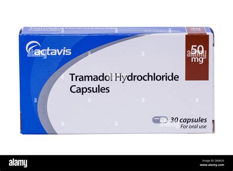 Una Caja De Cápsulas De Clorhidrato De Tramadol Para Aliviar El Dolor