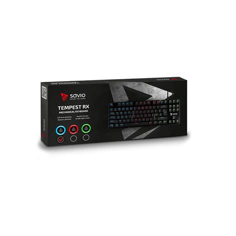 Tastatura Mecanica Gaming Profesionala Savio Tempest Rx Iluminare