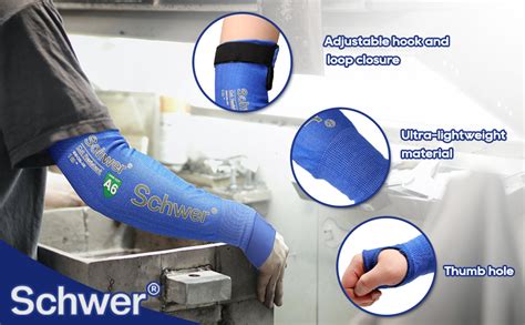 Schwer ANSI A6 Cut Resistant Sleeves 22 Inch Protective Arm Sleeves