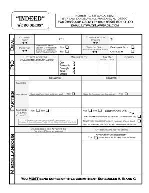 Fillable Online New Form Of Order Form New Jersey Deeds Attorney