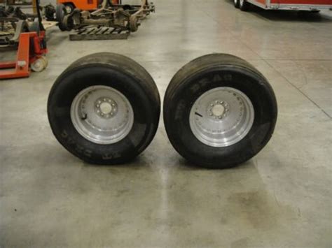 M T Et Drag Racing Slicks On Centerline Unilug Rims Ebay