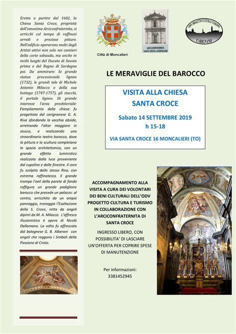 VISITA ALLA CHIESA SANTA CROCE Vivere Moncalieri