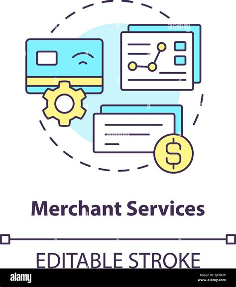 Merchant Services Concept Icon Stock Vector Image And Art Alamy