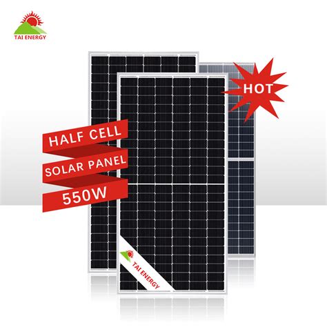 Energy Panels Half Cell W Mono Solar Panel A Grade Mono Pv