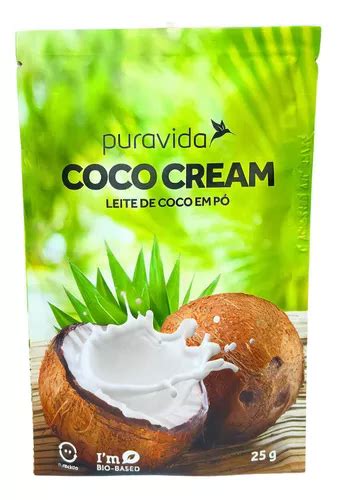 Leite De Coco Em Pó Natural 25g Pura Vida MercadoLivre