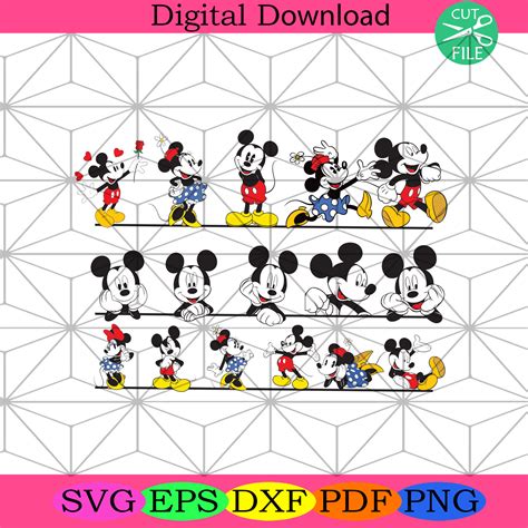 Mickey Minnie Svg Bundle Trending Svg Svg Mickey Mouse Svg Silkysvg