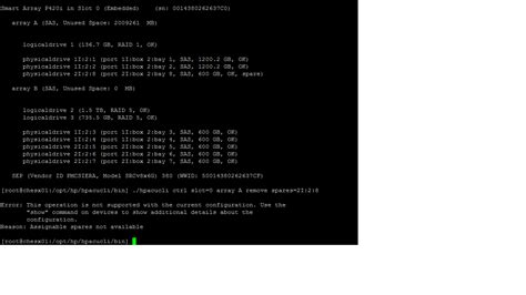 Solved Hot Spare Drive Issue Experts Exchange
