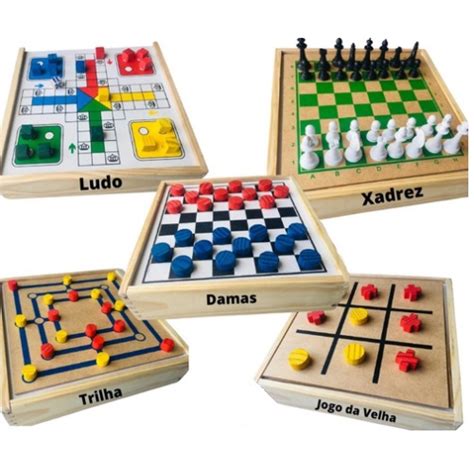 Tabuleiro Jogos X Dama Jogo Da Velha Ludo Trilha Xadrez Shopee Brasil