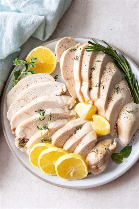 Poached Chicken Moist Tender And Flavorful Kristines Kitchen