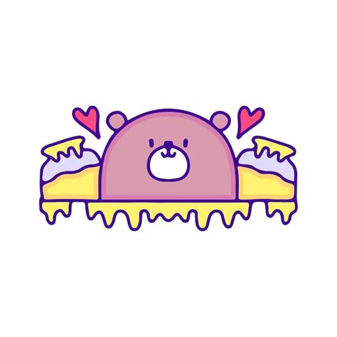 Premium Vector Cute Baby Bear With Jar Of Honey Doodle Art