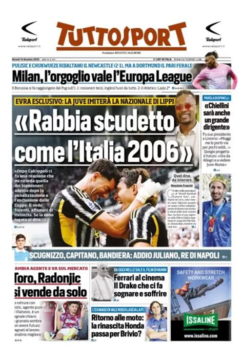 Le Prime Pagine Dei Giornali Sportivi Di Oggi Calcioatalanta