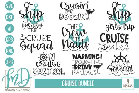 Vacation - Oh Ship - Cruise Ship - Cruise Bundle SVG (534163) | Cut Files | Design Bundles