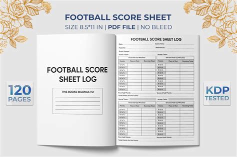 Football Score Sheet Graphic by fatiqulferdushasif1 · Creative Fabrica