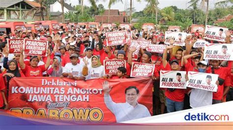 Komunitas Angkot di Jateng Deklarasi Dukung Prabowo Capres 2024