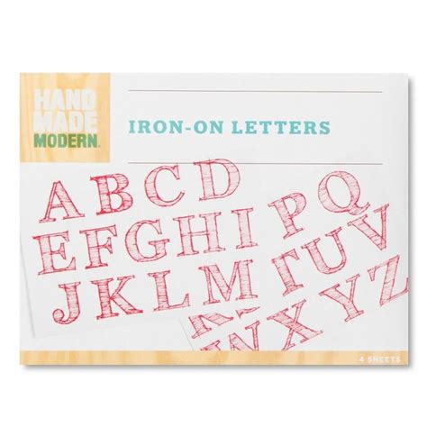 Hand Made Modern Iron On Letters Pink New Font Pink Iron On