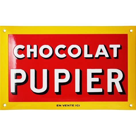 Plaque Maill E Chocolat Pupier Produits Emaill S Plaques Maill Es