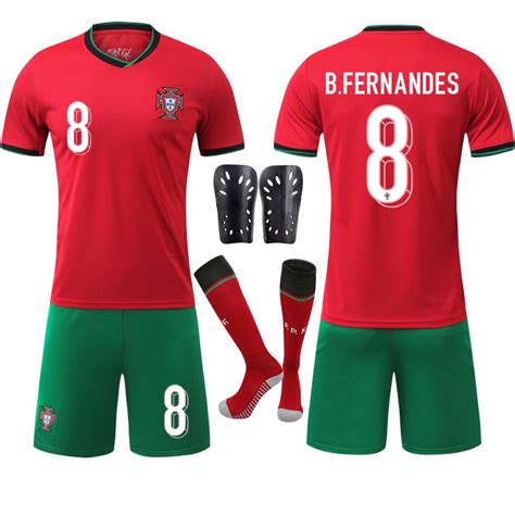 Newce Euro 2024 Portugal Home Football Uniform No 7 Ronaldo 10 Felix 8b