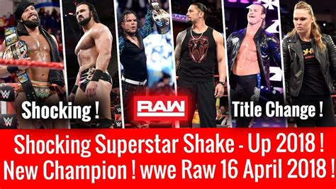 Wwe Superstar Shake Up Results Wwe Raw Highlights