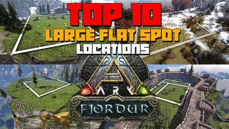 ARK Fjordur TOP 10 Large Flat Spot Base Locations For PVE Builds