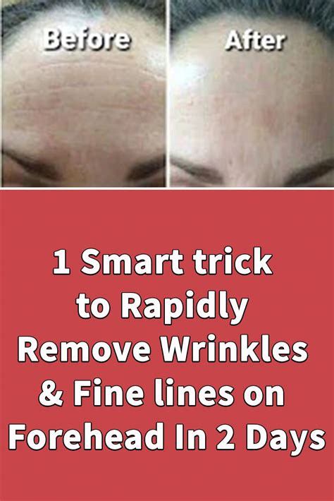 1 Smart Trick To Rapidly Remove Wrinkles And Fine Lines On Forehead In 2