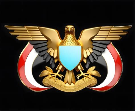 Premium Photo Logo Eagle Republic Of Yemen Flag