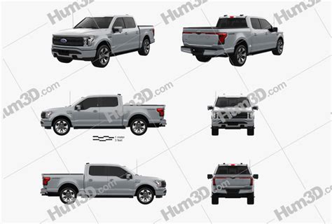 Ford F 150 Lightning Super Crew Cab 55ft Bed Platinum 2022 Blueprint