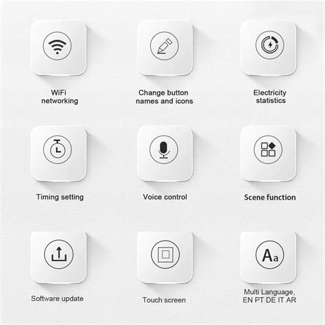 Lanbon Home Automation 5 Models In 1 Lcd Wifi Switch Smart Home With