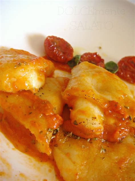 Dolcemente Salato Gnocchi Di Patate Ripieni Di Bufala E Sugo Di