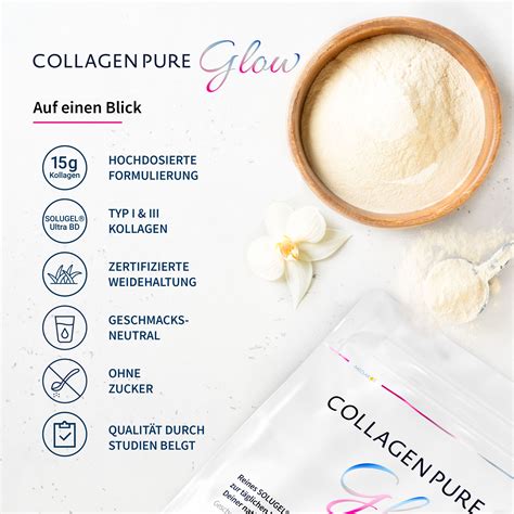 Collagen Pure Glow 100 Reines Kollagen Pulver 500 G Shop Apotheke