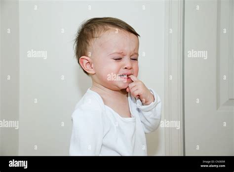 Baby Boy Crying Stock Photo Alamy