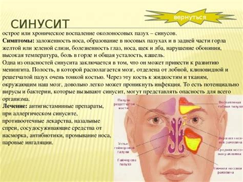 Болит левая переносица
