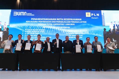 PLN Siap Penuhi Kebutuhan Listrik 1 008 MVA Dari 8 Perusahaan Di Batam