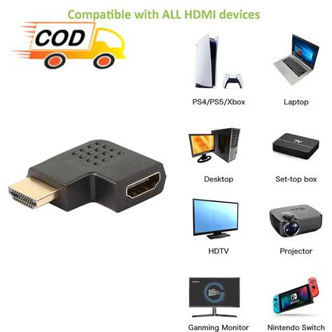 Jual Hdmi Converter Male Ke Female Bentuk L Shape Sambungan Colokan