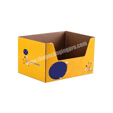 Collapsable Corrugated Box Counter Display Rack Paperboard Cardboard