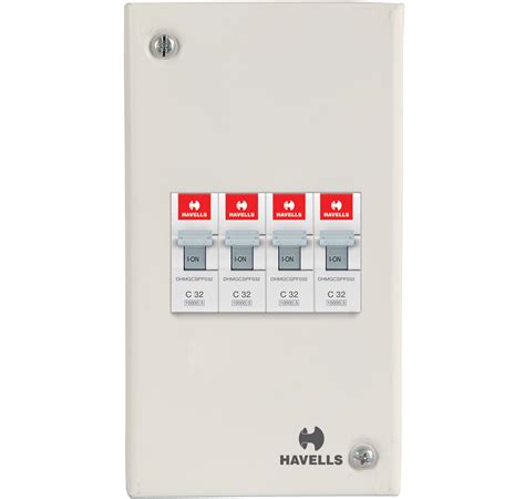 Havells MCB ENCLOSURE SHEET STEEL 4 Way Power Link