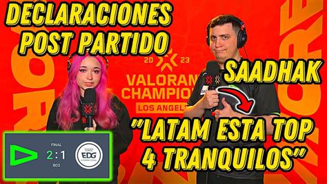 Entrevista A Loud Saadhak Luego De Eliminar A Edg De Champions