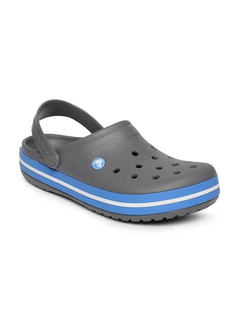 Buy Crocs Unisex Grey Solid Clogs - Flip Flops for Unisex 7896127 | Myntra