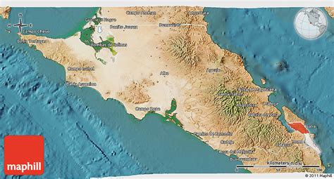 Satellite 3D Map of Mulege