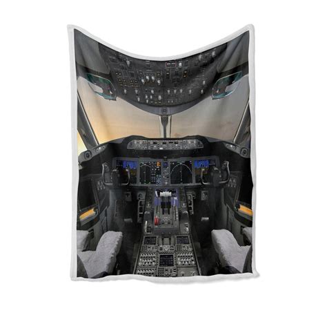 Boeing 787 Cockpit Designed Bed Blankets And Covers Aviation Shop