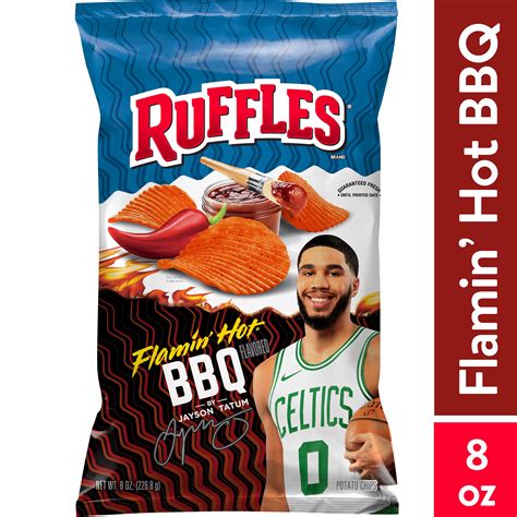 Ruffles Flamin Hot Bbq Potato Chips 8 Oz Bag In Nepal At Npr 3013