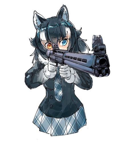 Grey Wolf Anime Wolf Girl Neko Girl Grey Wolf Kemono Friends