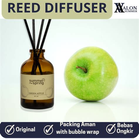 Jual Reed Diffuser Pengharum Ruangan Aroma Green Apple Mewah VANILLA