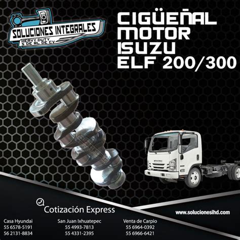 CIGUEÑAL MOTOR ISUZU ELF 200 300 Soluciones IHD