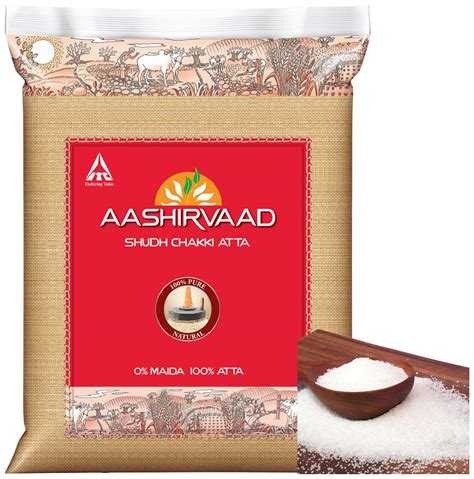 Buy Aashirvaad Flour Whole Wheat Atta 10kg More Sugar Loose 1kg